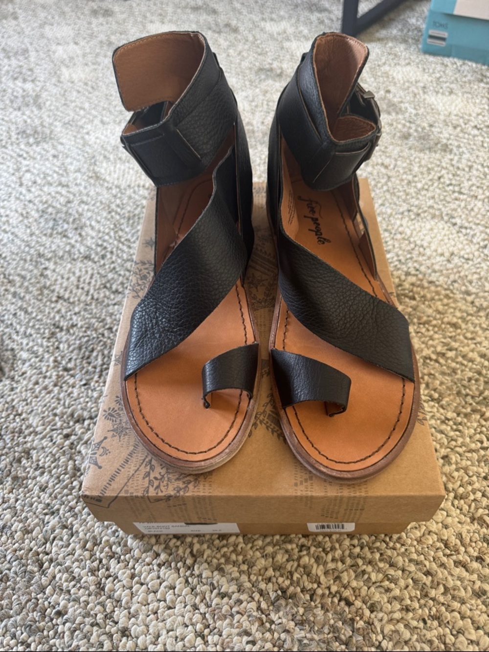 Black Vale Boot Sandal Free People